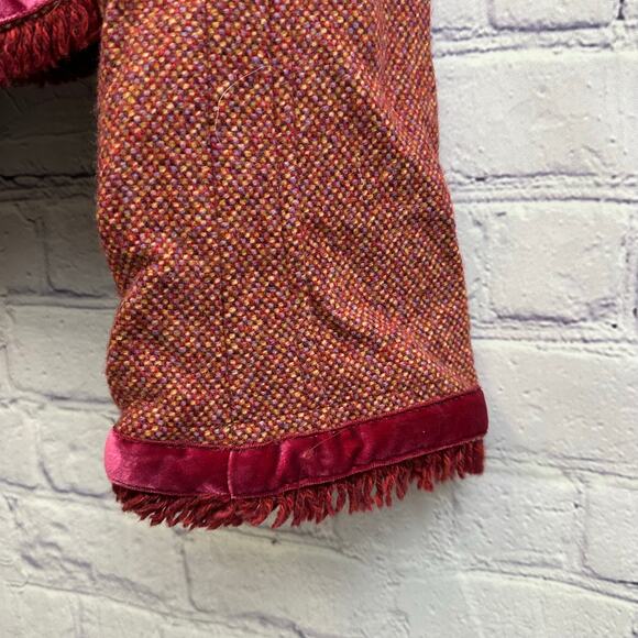 Diane von Furstenberg Marika Wool Tweed Jacket Zip Up Size 6 Vintage - Picture 9 of 11